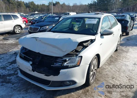 2014 Volkswagen Jetta Hybrid Sel Premium z USA, uszkodzony, nr VIN 3VW637AJ4EM292206